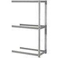 Global Industrial Expandable Add-On Rack 96x36x84, 3 Levels No Deck 800 Lb. Cap Per Level, GRY B2296864